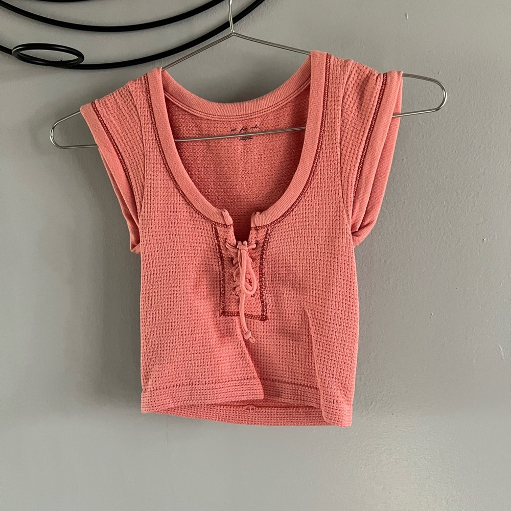 Urban Outfitters Coral Knit Top
